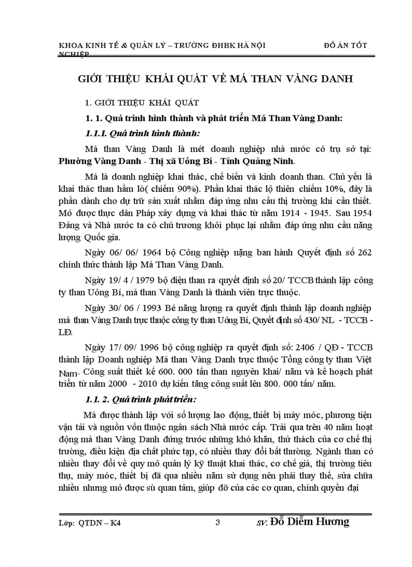 image for page Phân tích giá thành sản phẩm khai thác than nguyên khai ở mỏ than Vàng Danh Quảng Ninh