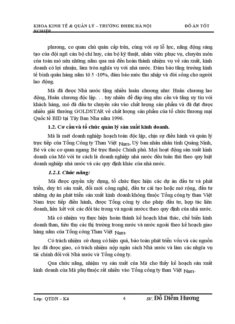 image for page Phân tích giá thành sản phẩm khai thác than nguyên khai ở mỏ than Vàng Danh Quảng Ninh