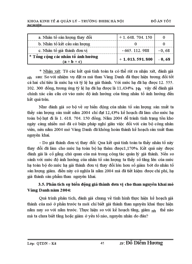 image for page Phân tích giá thành sản phẩm khai thác than nguyên khai ở mỏ than Vàng Danh Quảng Ninh