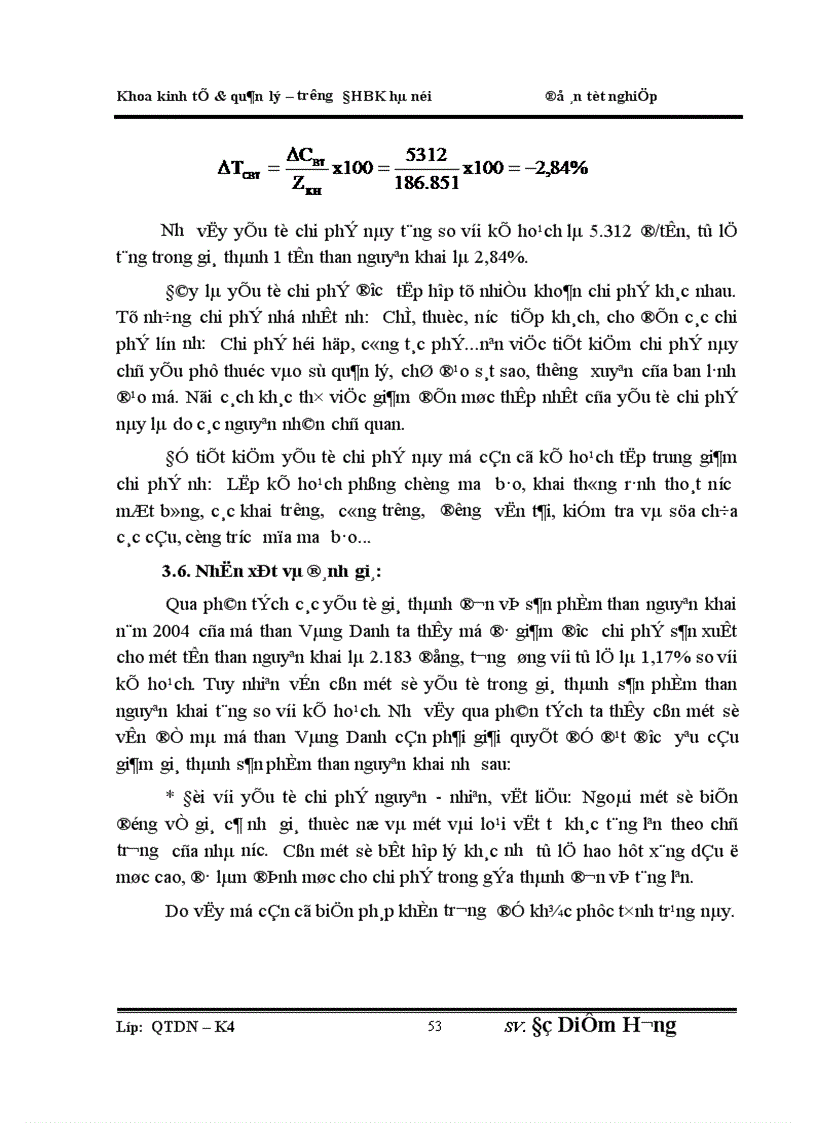 image for page Phân tích giá thành sản phẩm khai thác than nguyên khai ở mỏ than Vàng Danh Quảng Ninh