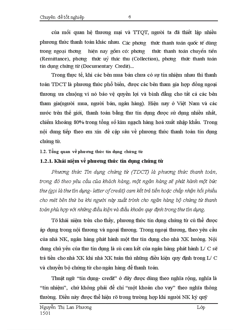 image for page Giải pháp nhằm hạn chế rủi ro trong phương thức thanh toán tín dụng chứng từ tại Ngân hàng Công thương Đống Đa 1