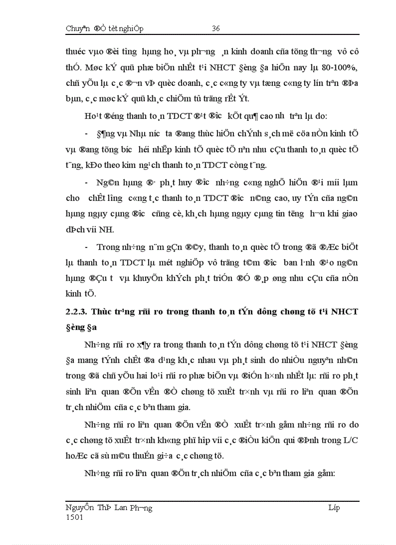 image for page Giải pháp nhằm hạn chế rủi ro trong phương thức thanh toán tín dụng chứng từ tại Ngân hàng Công thương Đống Đa 1