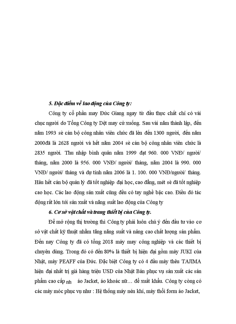 image for page Báo cáo thực tập tổng hợp tại Công ty cổ phần may Đức Giang