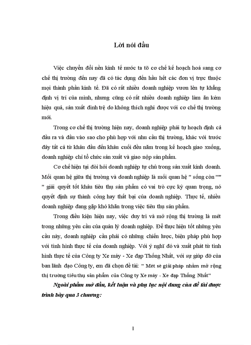 image for page Một số giải pháp nhằm mở rộng thị trường tiêu thụ sản phẩm của Công ty Xe máy Xe đạp Thống Nhất