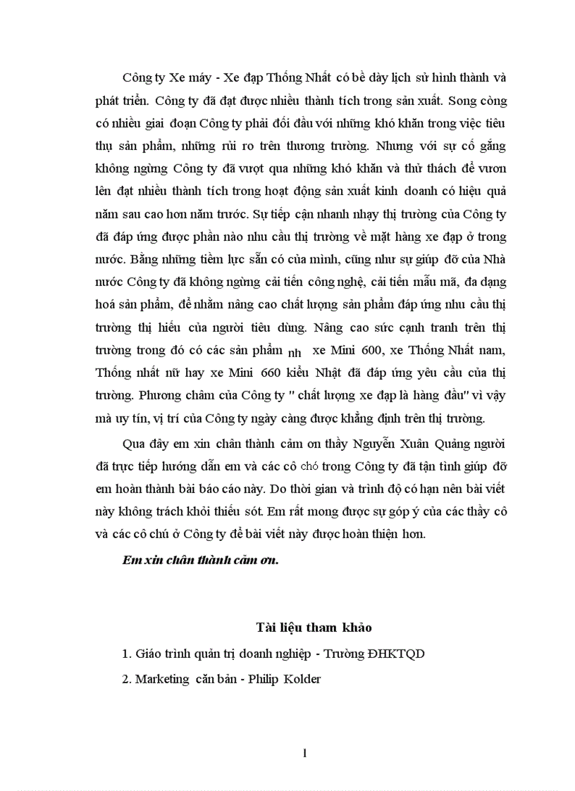 image for page Một số giải pháp nhằm mở rộng thị trường tiêu thụ sản phẩm của Công ty Xe máy Xe đạp Thống Nhất