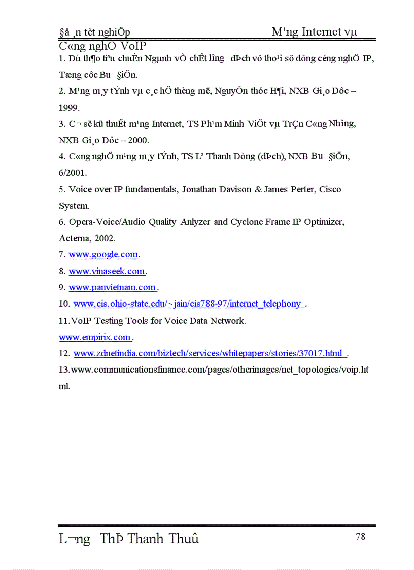 image for page Mạng Internet và Công nghệ VoIP