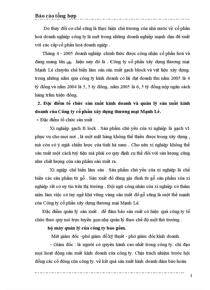 image for page Một số nhận xét và ý kiến đề xuất nhằm hoàn thiện công tác kế toán ở Công ty cổ phần xây dựng thương mại Mạnh Lê