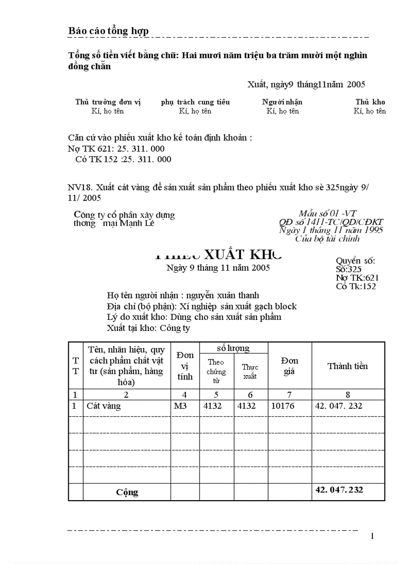 image for page Một số nhận xét và ý kiến đề xuất nhằm hoàn thiện công tác kế toán ở Công ty cổ phần xây dựng thương mại Mạnh Lê