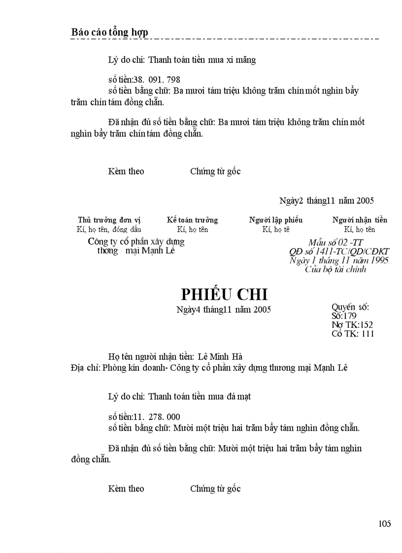 image for page Một số nhận xét và ý kiến đề xuất nhằm hoàn thiện công tác kế toán ở Công ty cổ phần xây dựng thương mại Mạnh Lê