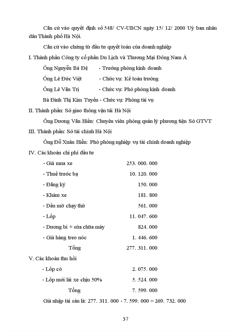 image for page Tổ chức hạch toán tài sản cố định với những vấn đề về quản lý và nâng cao hiệu quả sử dụng tài sản cố định tại Công ty cổ phần Du Lịch và Thương Mại Đông Nam á 1