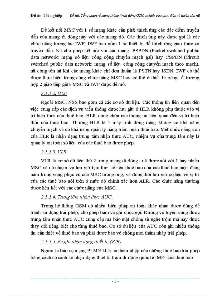 image for page Tổng quan về mạng thông tin di động GSM nghiên cứu giao diện vô tuyến của nó 1