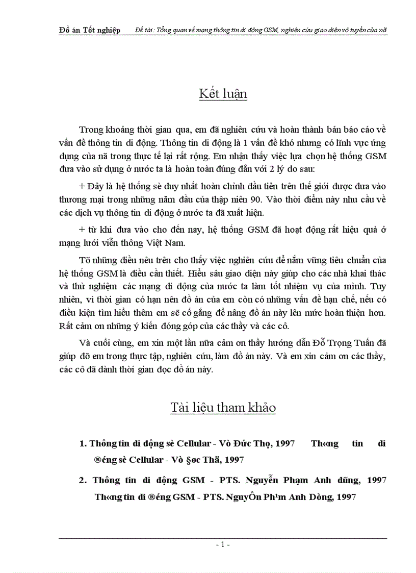 image for page Tổng quan về mạng thông tin di động GSM nghiên cứu giao diện vô tuyến của nó 1