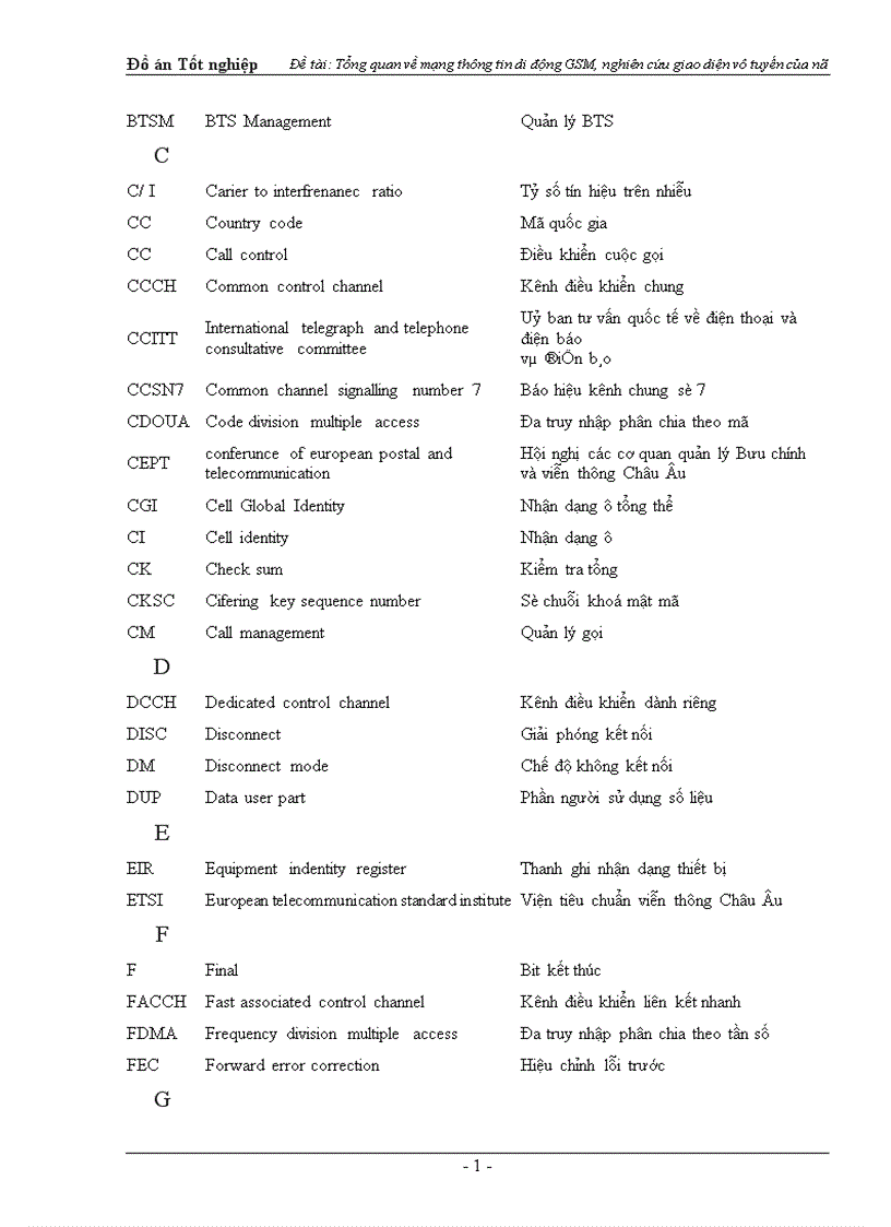 image for page Tổng quan về mạng thông tin di động GSM nghiên cứu giao diện vô tuyến của nó 1