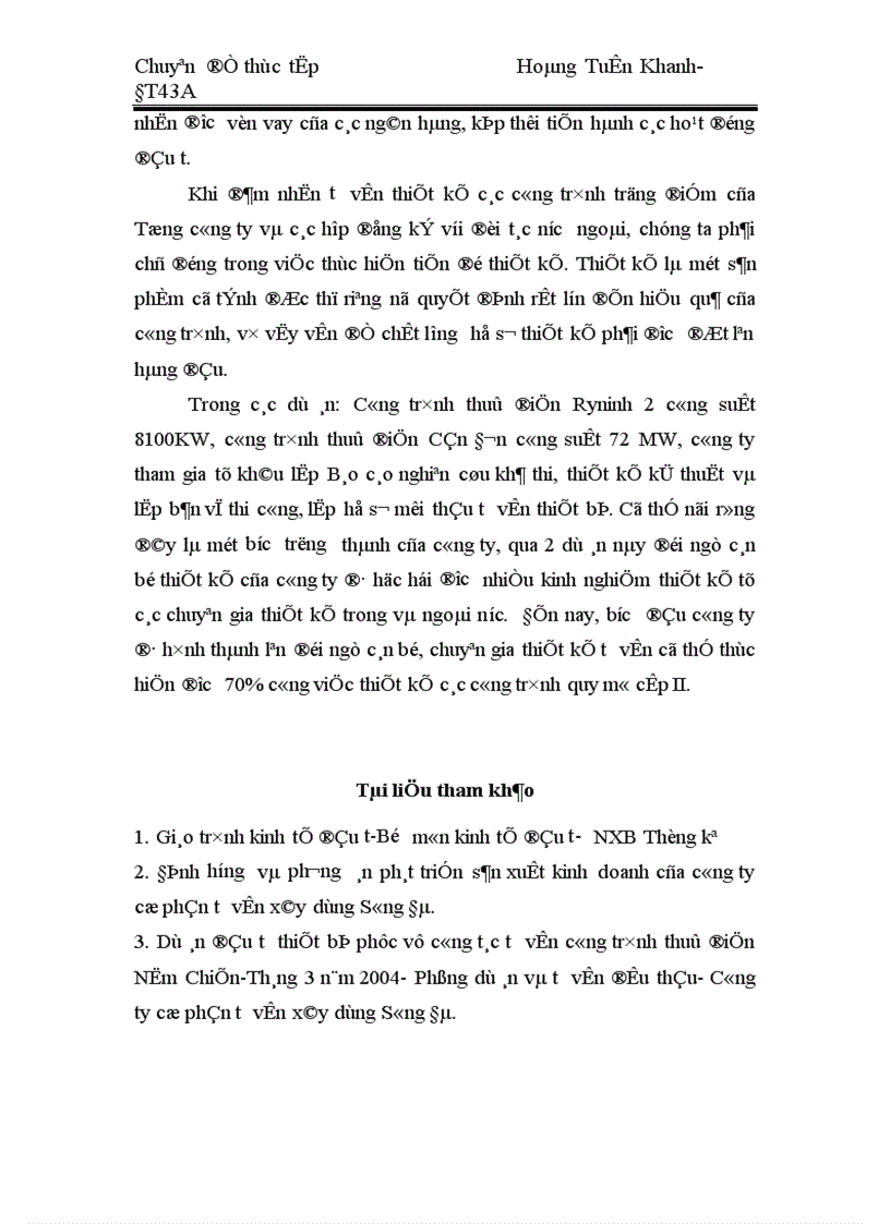 image for page Đầu tư nâng cao năng lực sản xuất kinh doanh ở công ty cổ phần tư vấn xây dựng Sông Đà 1