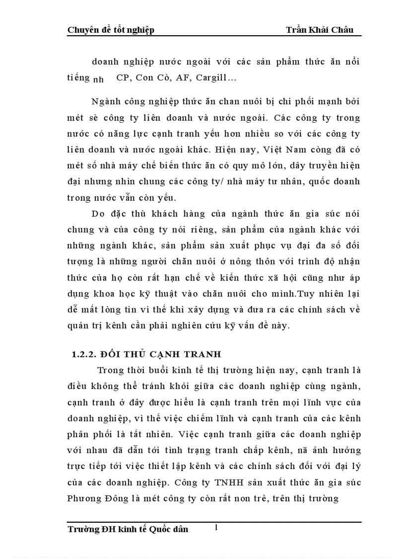 image for page Hoàn thiện quản trị kênh phân phối thức ăn gia súc tại công ty TNHH xuất nhập khẩu Phương Đông 1
