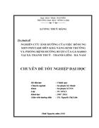 Nghiên cứu ảnh hưởng của việc bổ sung men phytase đến khả năng sinh trưởng và phòng bệnh đường ruột của gà Sasso tại xã Thanh Thủy Thanh Liêm Hà Nam