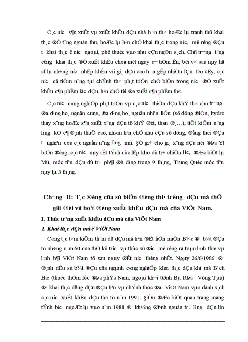 image for page Những biến động trên thị trường dầu mỏ thế giới và ảnh hưởng của nó tới hoạt động xuất khẩu dầu mỏ của Việt Nam