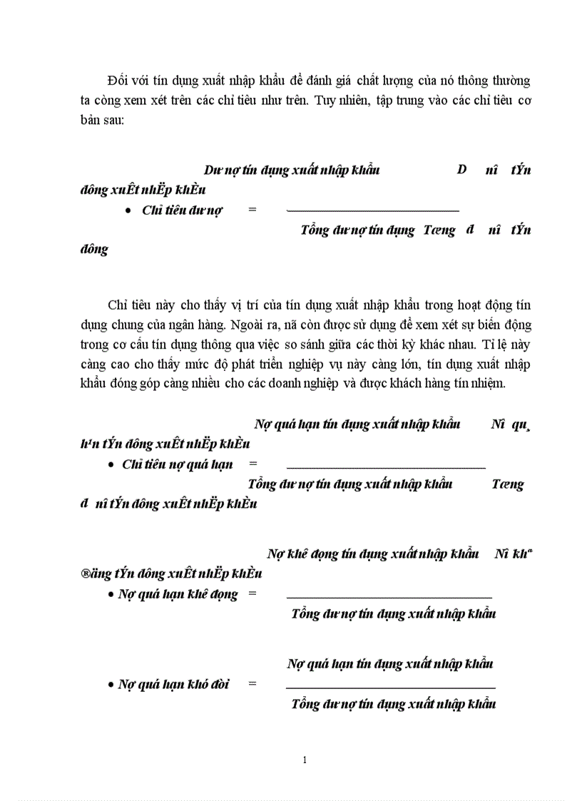image for page Một số giải pháp nhằm nâng cao chất lượng tín dụng xuất nhập khẩu tại Chi nhánh Ngân hàng Công thương khu vực Đống Đa 1
