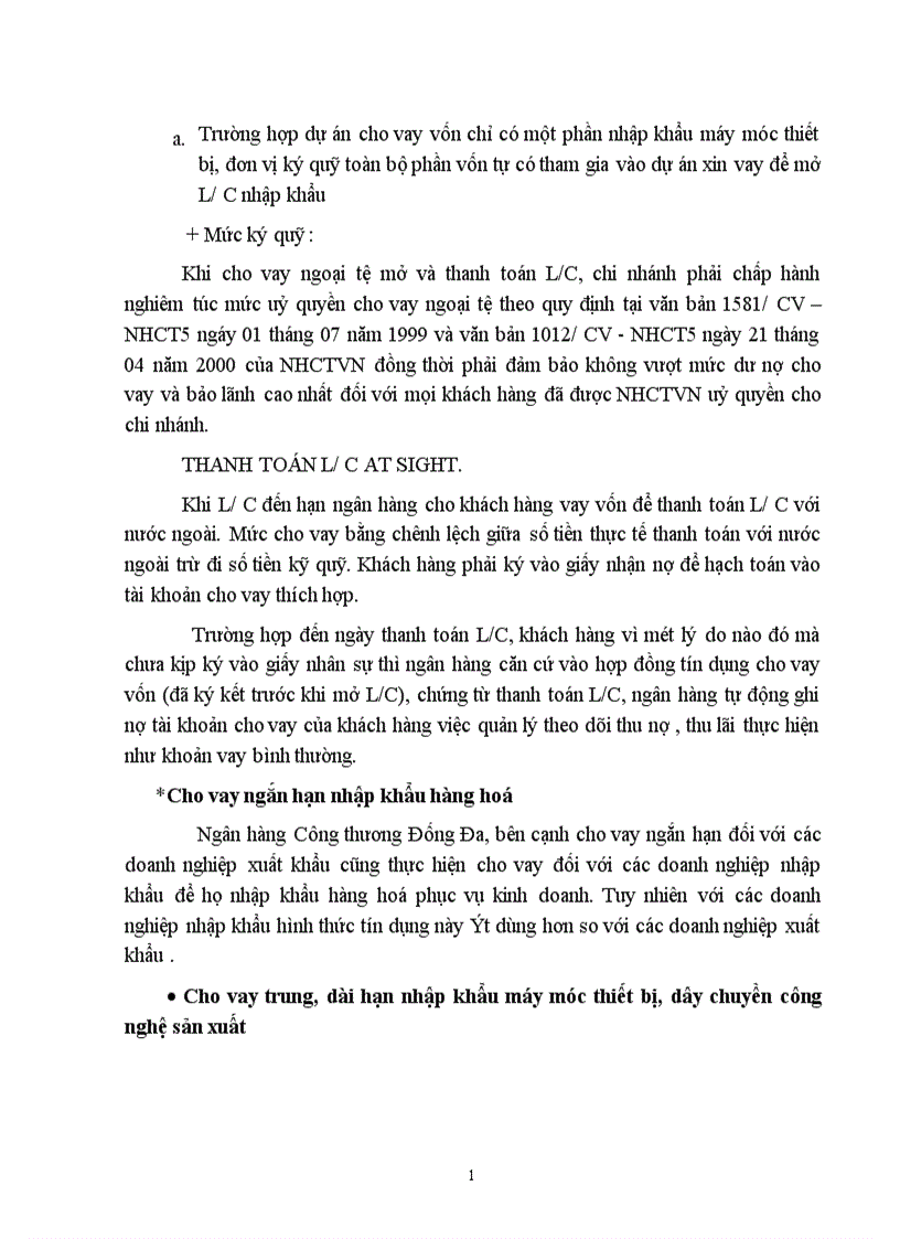 image for page Một số giải pháp nhằm nâng cao chất lượng tín dụng xuất nhập khẩu tại Chi nhánh Ngân hàng Công thương khu vực Đống Đa 1