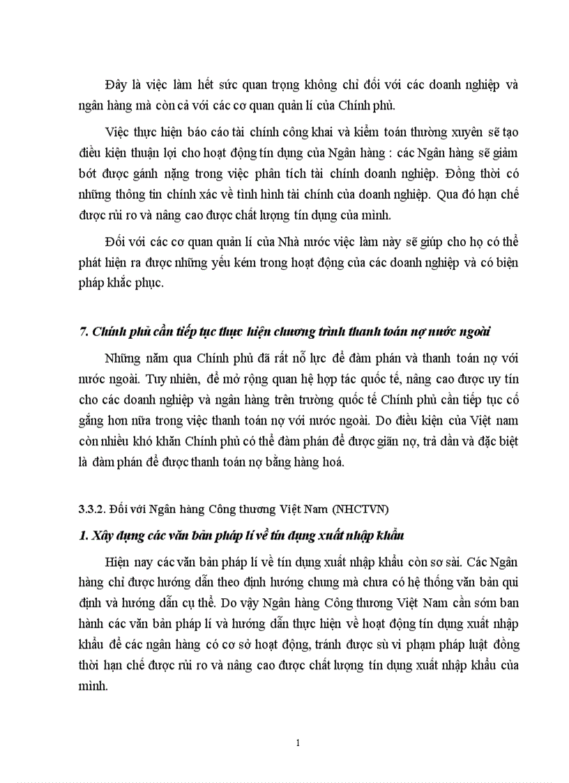 image for page Một số giải pháp nhằm nâng cao chất lượng tín dụng xuất nhập khẩu tại Chi nhánh Ngân hàng Công thương khu vực Đống Đa 1