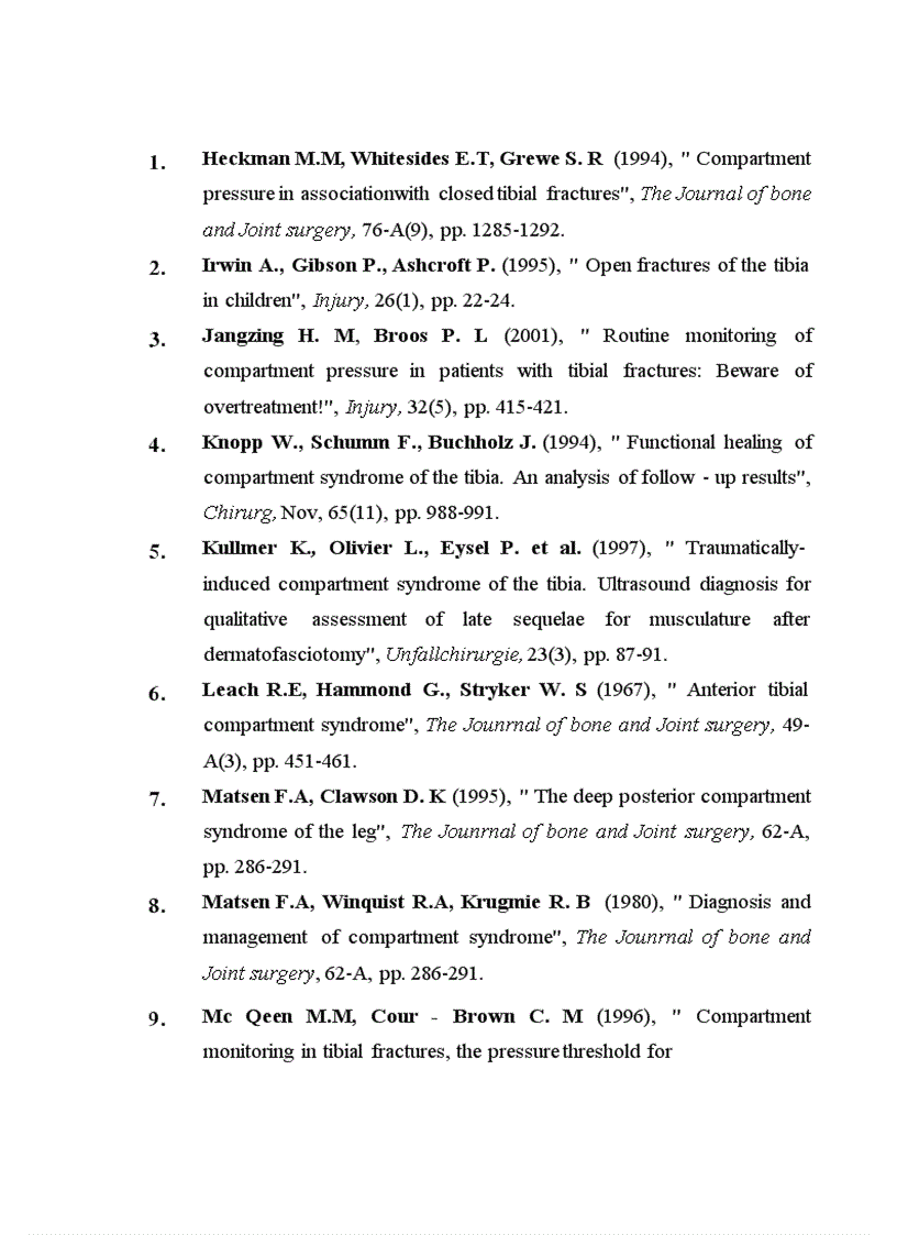 image for page Đánh giá kết quả điều trị hội chứng chèn ép khoang cẳng chân sau chấn thương tại bệnh viện việt đức từ 2003 2007