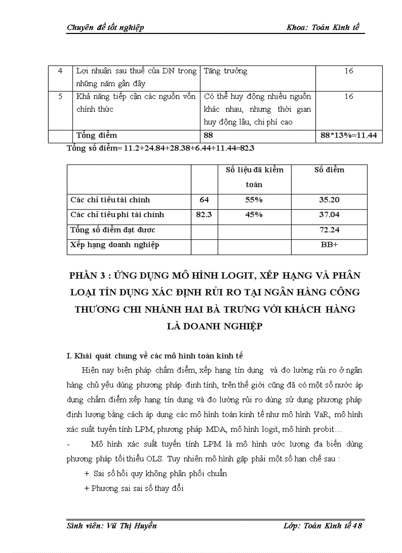 image for page Ứng dụng mô hình Logit xếp hạng và phân loại với tín dụng khách hàng doanh nghiệp lớn tại ngân hàng công thương chi nhánh Hai Bà Trưng