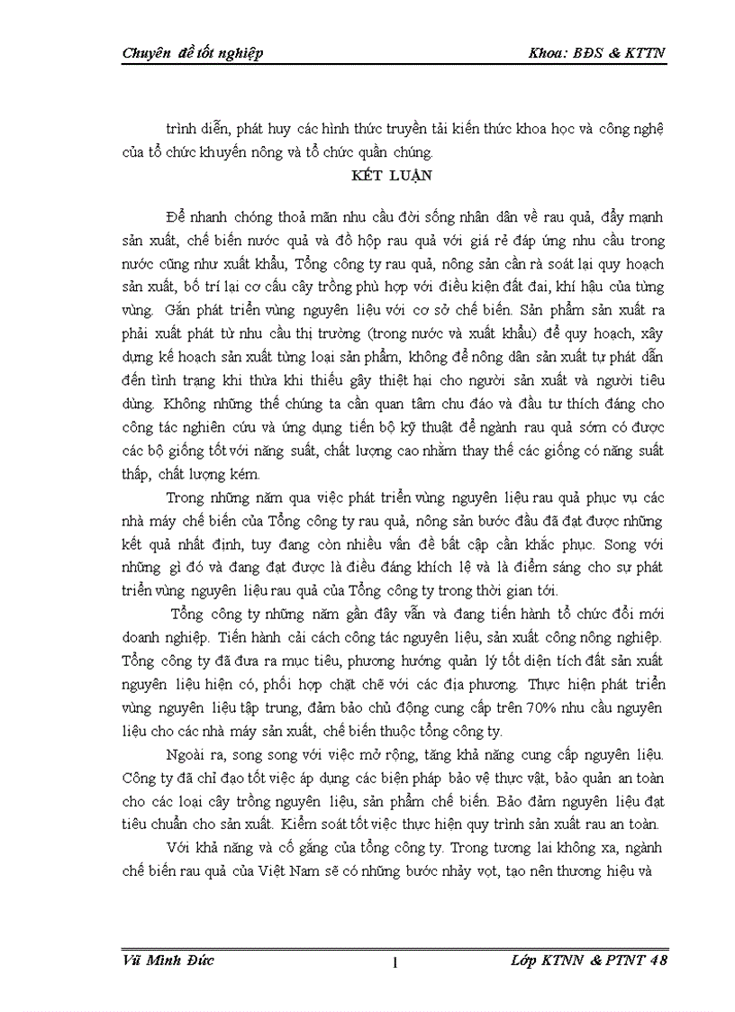 image for page Một số giải pháp phát triển vùng nguyên liệu phục vụ sản xuất cho các nhà máy chế biến thuộc Tổng công ty rau quả nông sản Việt Nam