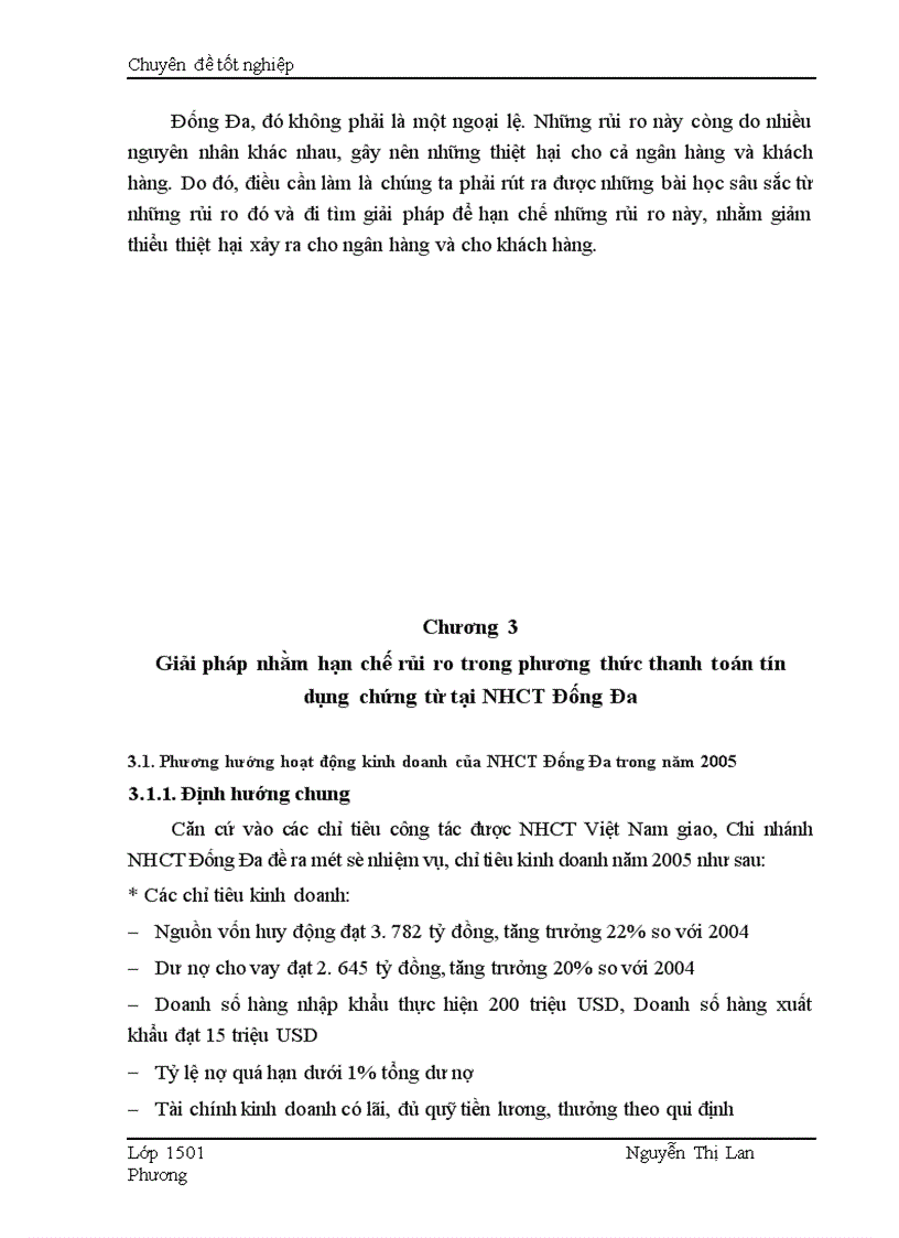 image for page Giải pháp nhằm hạn chế rủi ro trong phương thức thanh toán tín dụng chứng từ tại Ngân hàng Công thương Đống Đa 1