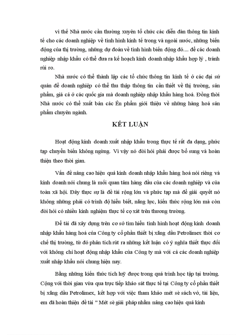 image for page Một số giải pháp nhằm nâng cao hiệu quả hoạt động kinh doanh nhập khẩu hàng hoá tại Công ty cổ phần thiết bị xăng dầu Petrolimex