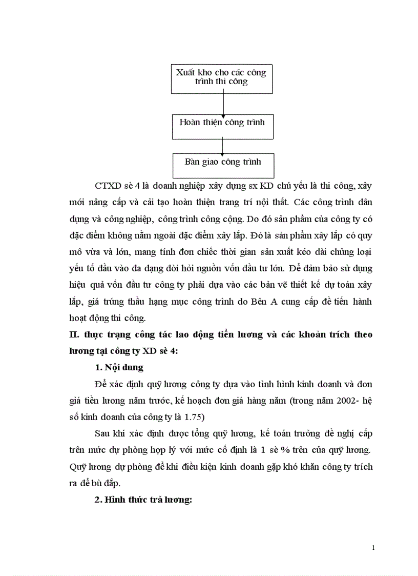 image for page Thực trạng công tác kế toán tiền lương và các khoản trích theo lương tạI công ty xây dựng số