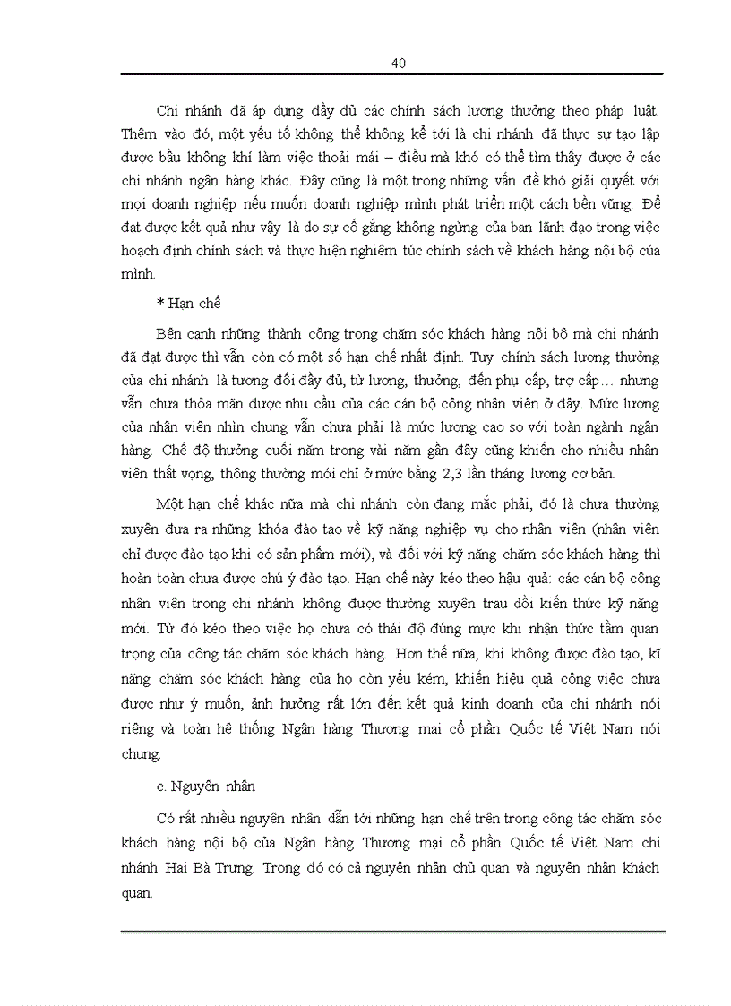 image for page Hoàn thiện công tác chăm sóc khách hàng tại Ngân hàng thương mại cổ phần quốc tế Việt Nam chi nhánh Hai Bà Trưng 1