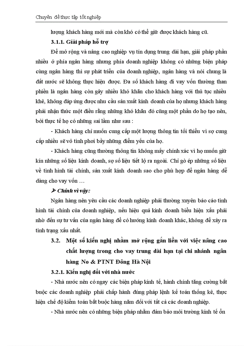 image for page Thực trạng và giải pháp đối với tín dụng trung dài hạn tại chi nhánh Ngân Hàng No PTNT Đông Hà Nội 1