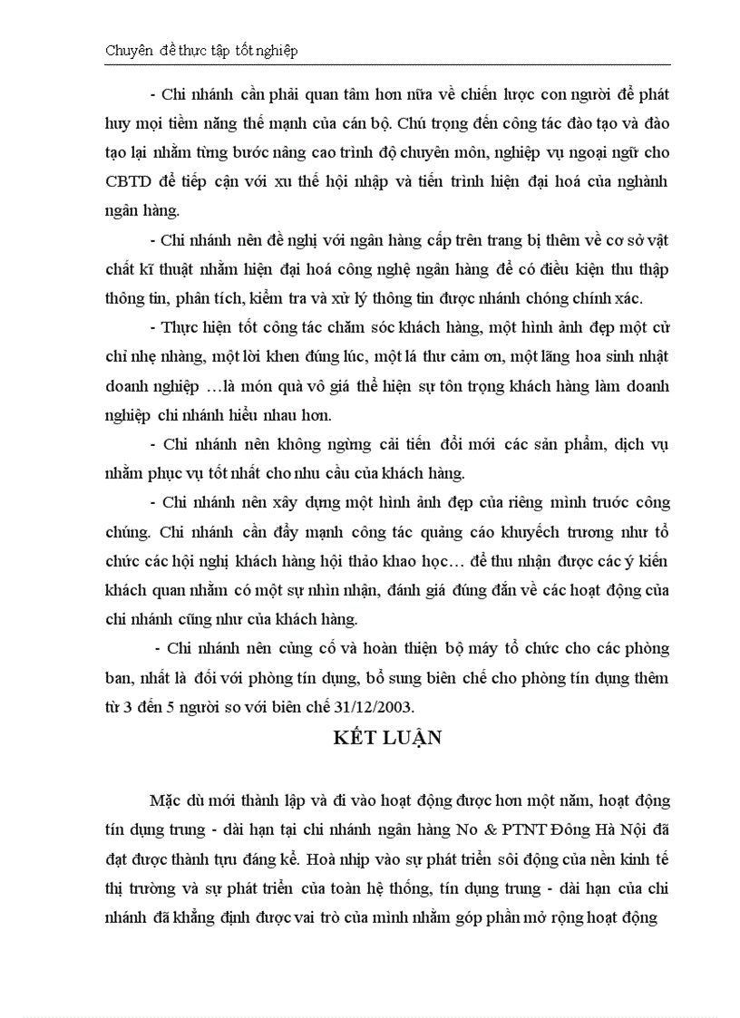 image for page Thực trạng và giải pháp đối với tín dụng trung dài hạn tại chi nhánh Ngân Hàng No PTNT Đông Hà Nội 1