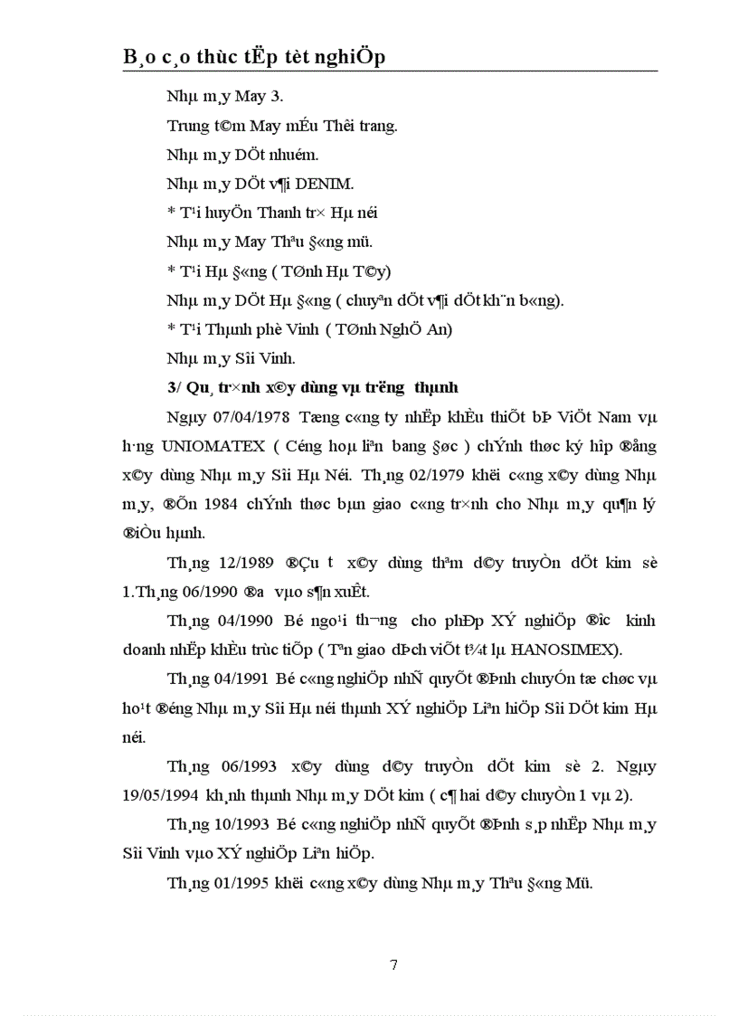 image for page Tổ chức hạch toán chi phí sản xuất và tính giá thành sản phẩm tại Nhà máy Sợi Công ty Dệt May Hà Nội