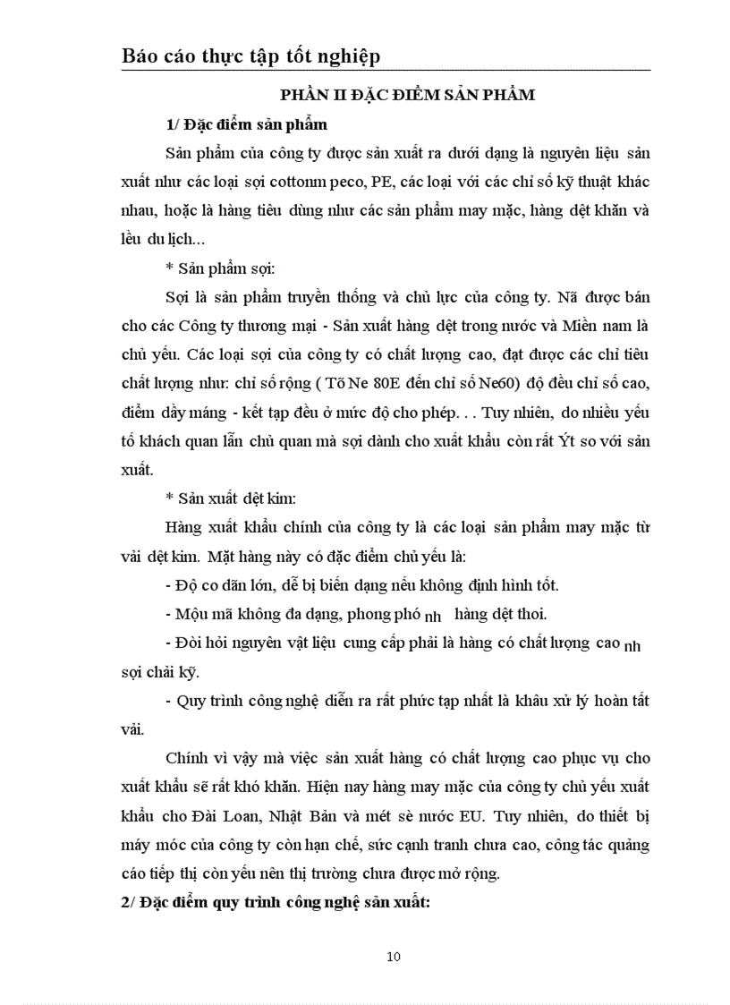 image for page Tổ chức hạch toán chi phí sản xuất và tính giá thành sản phẩm tại Nhà máy Sợi Công ty Dệt May Hà Nội