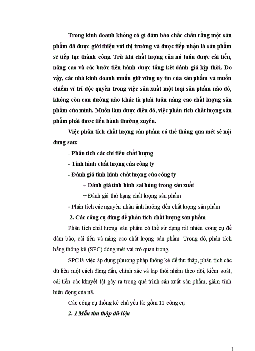 image for page Phân tích tình hình chất lượng sản phẩm sợi ở Công ty Dệt May Hà Nội 1