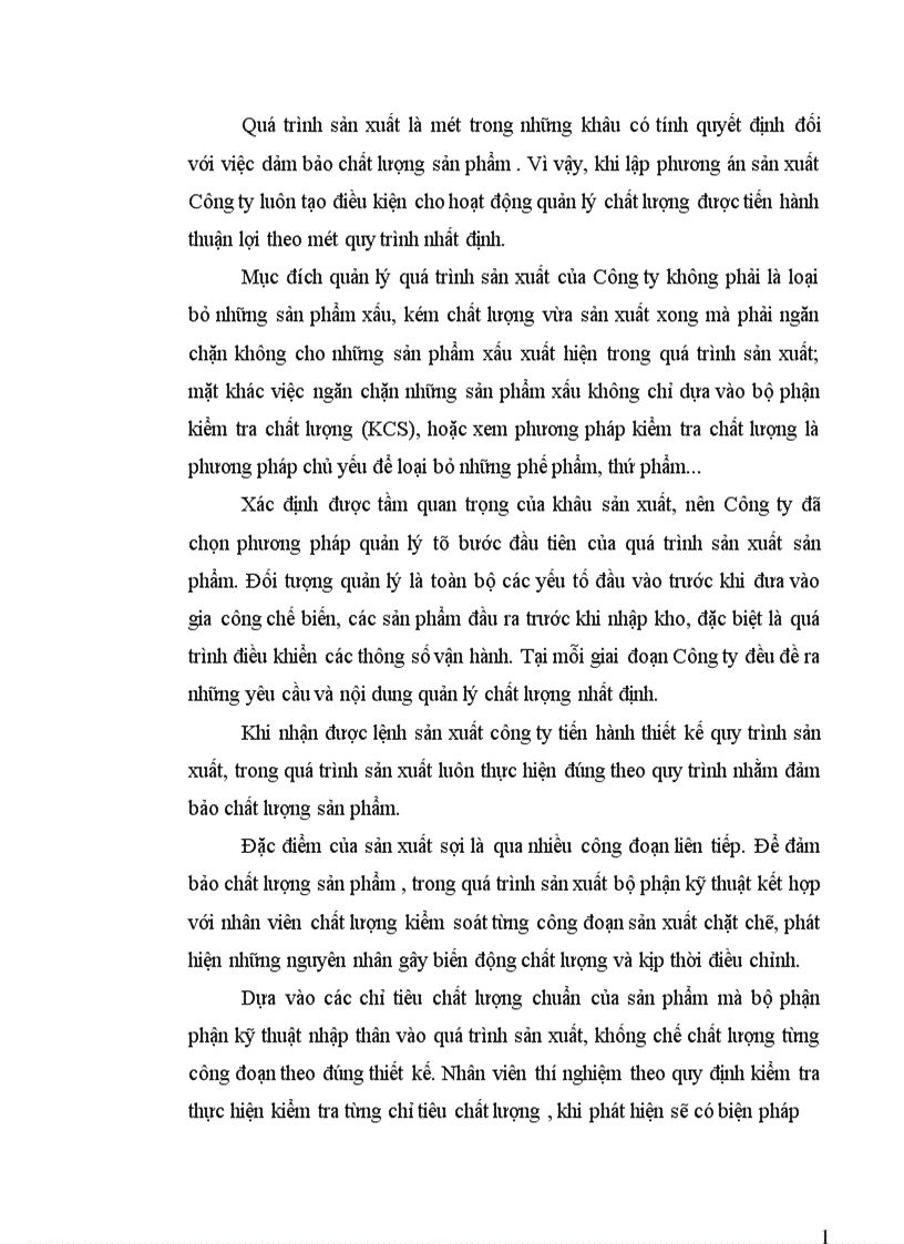 image for page Phân tích tình hình chất lượng sản phẩm sợi ở Công ty Dệt May Hà Nội 1