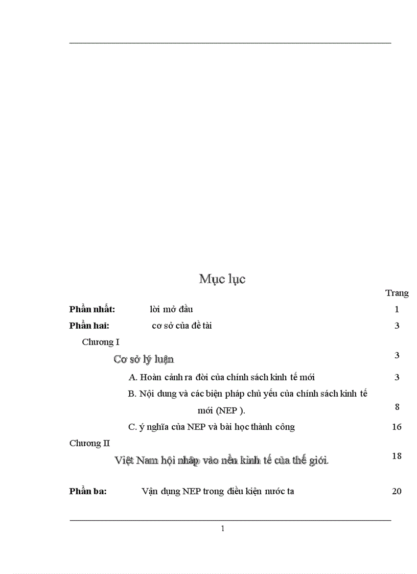 image for page Chính sách kinh tế mới của Lênin và sự vận dụng nó ở Việt Nam 1