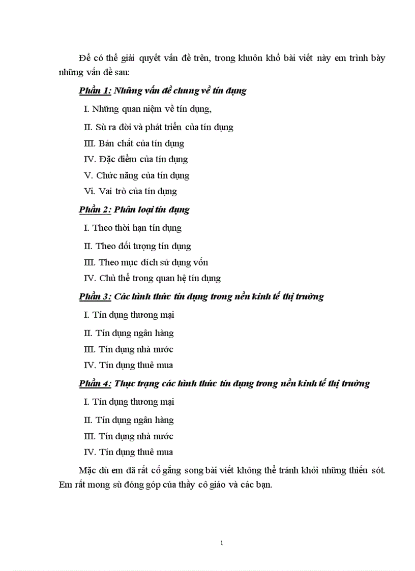 image for page Tín dụng và các hình thức trong nền kinh tế thị trường 1