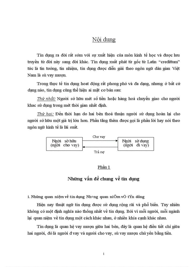 image for page Tín dụng và các hình thức trong nền kinh tế thị trường 1