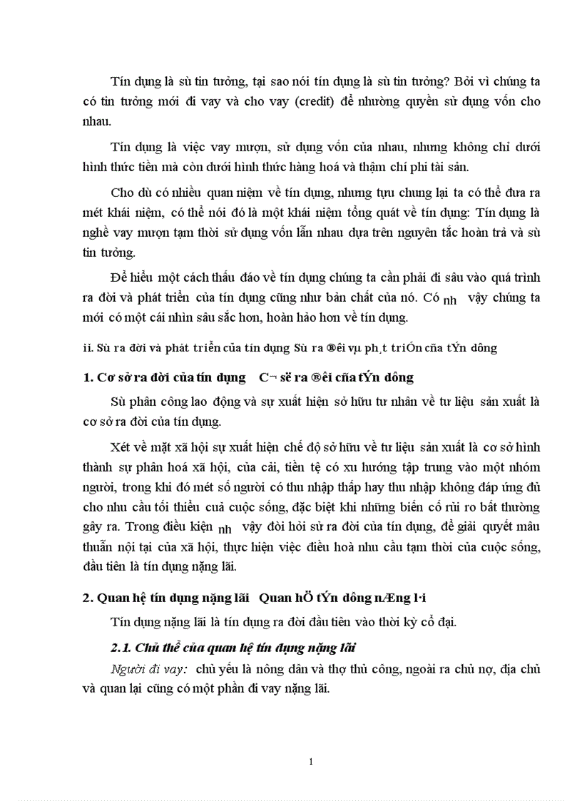 image for page Tín dụng và các hình thức trong nền kinh tế thị trường 1