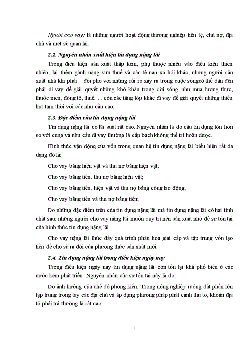 image for page Tín dụng và các hình thức trong nền kinh tế thị trường 1