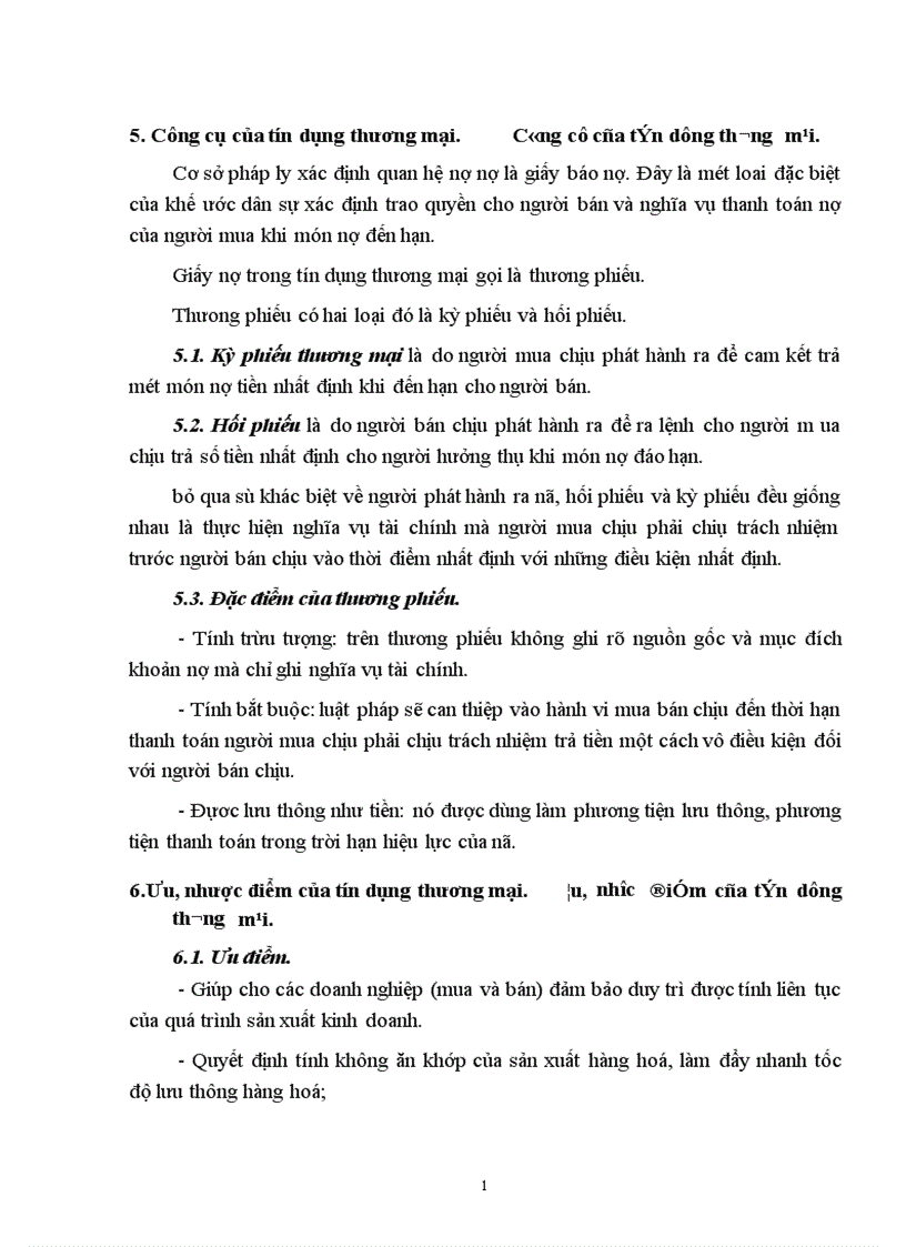 image for page Tín dụng và các hình thức trong nền kinh tế thị trường 1