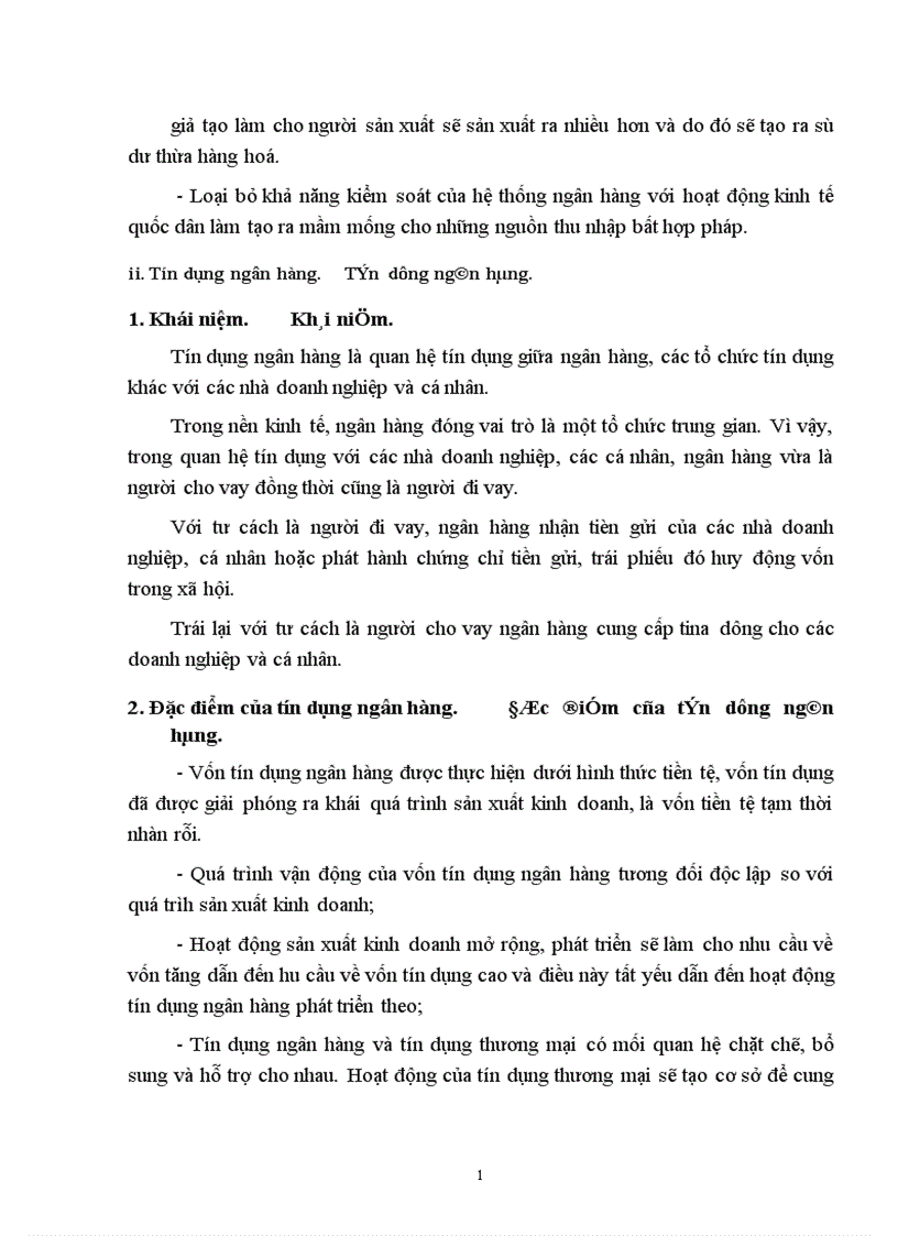 image for page Tín dụng và các hình thức trong nền kinh tế thị trường 1