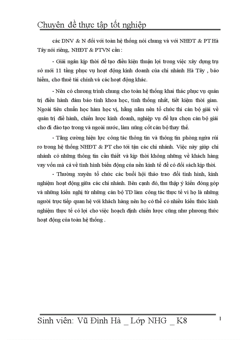 image for page Giải pháp nâng cao chất lượng tín dụng đối với Doanh nghiệp vừa và nhỏ tại Ngân hàng đầu tư và phát triển Việt Nam BIDV Chi nhánh Hà Tõy