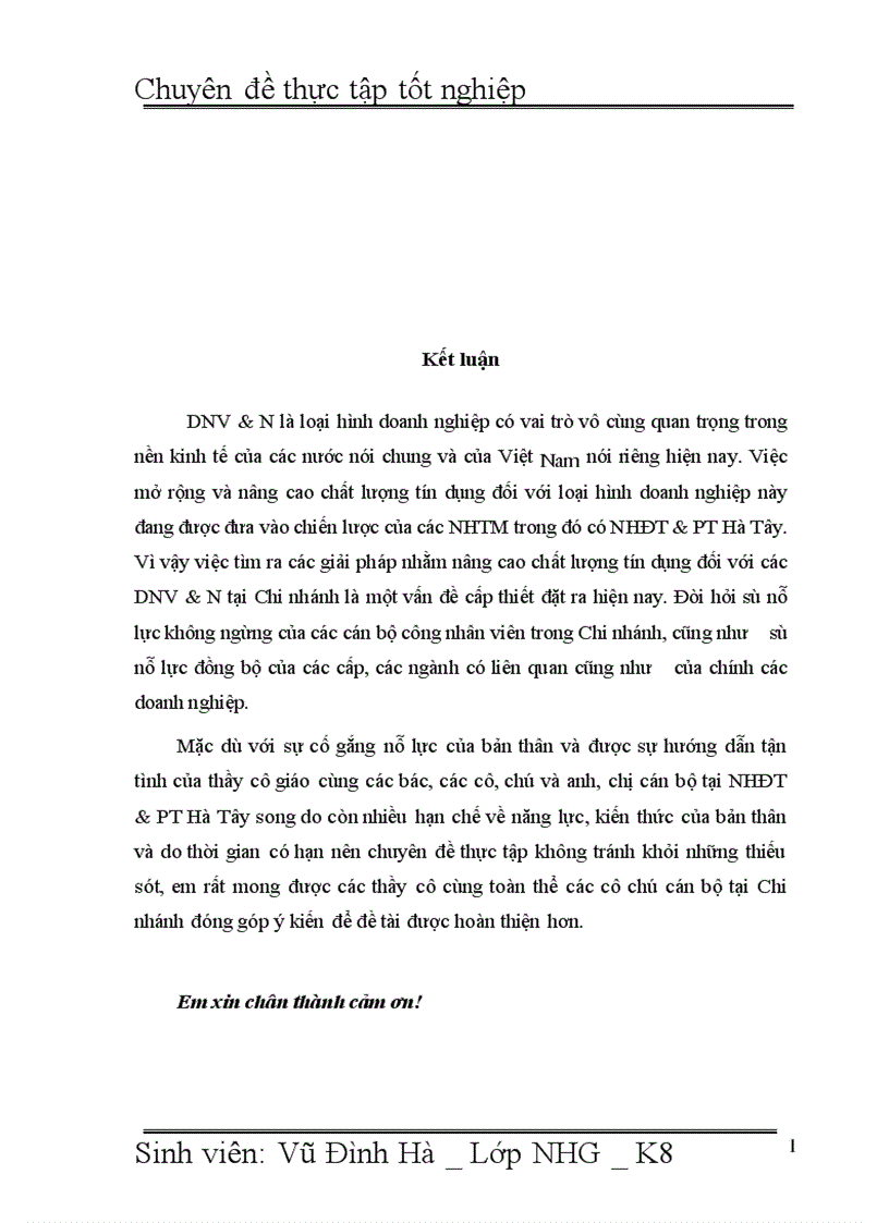 image for page Giải pháp nâng cao chất lượng tín dụng đối với Doanh nghiệp vừa và nhỏ tại Ngân hàng đầu tư và phát triển Việt Nam BIDV Chi nhánh Hà Tõy