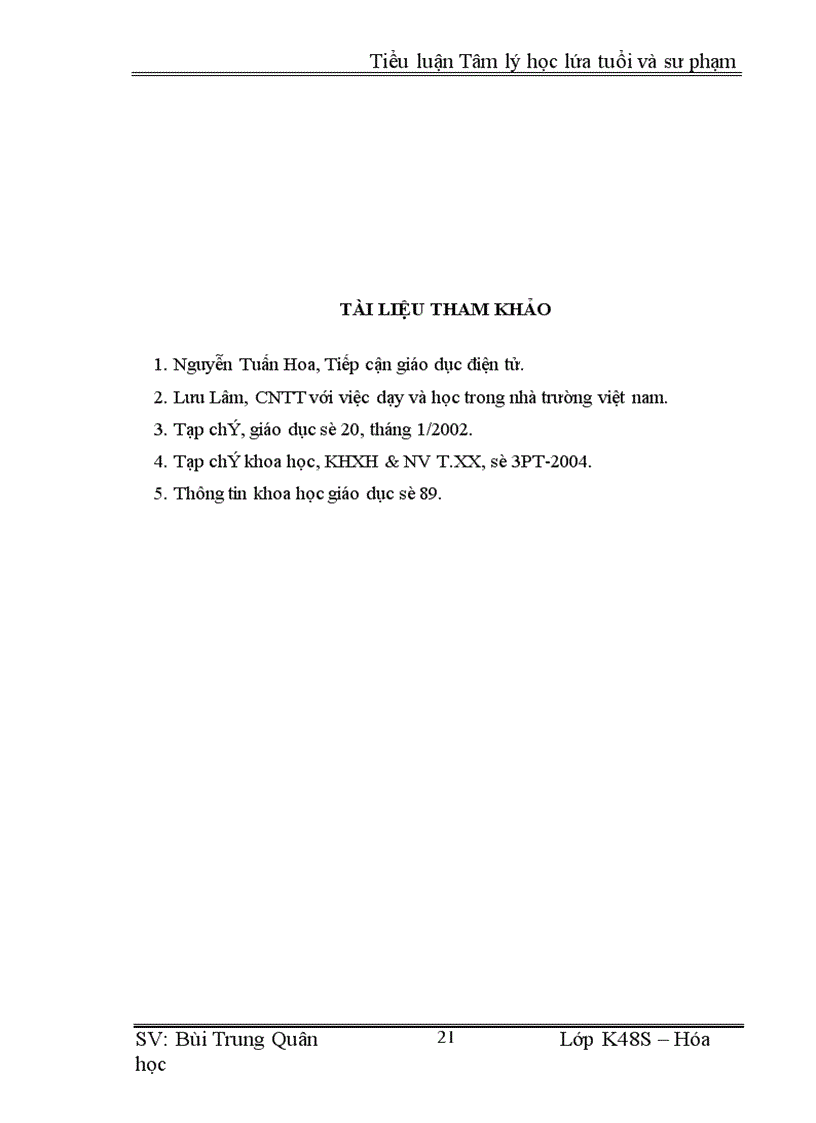 image for page Tâm lý học lứa tuổi và sư phạm