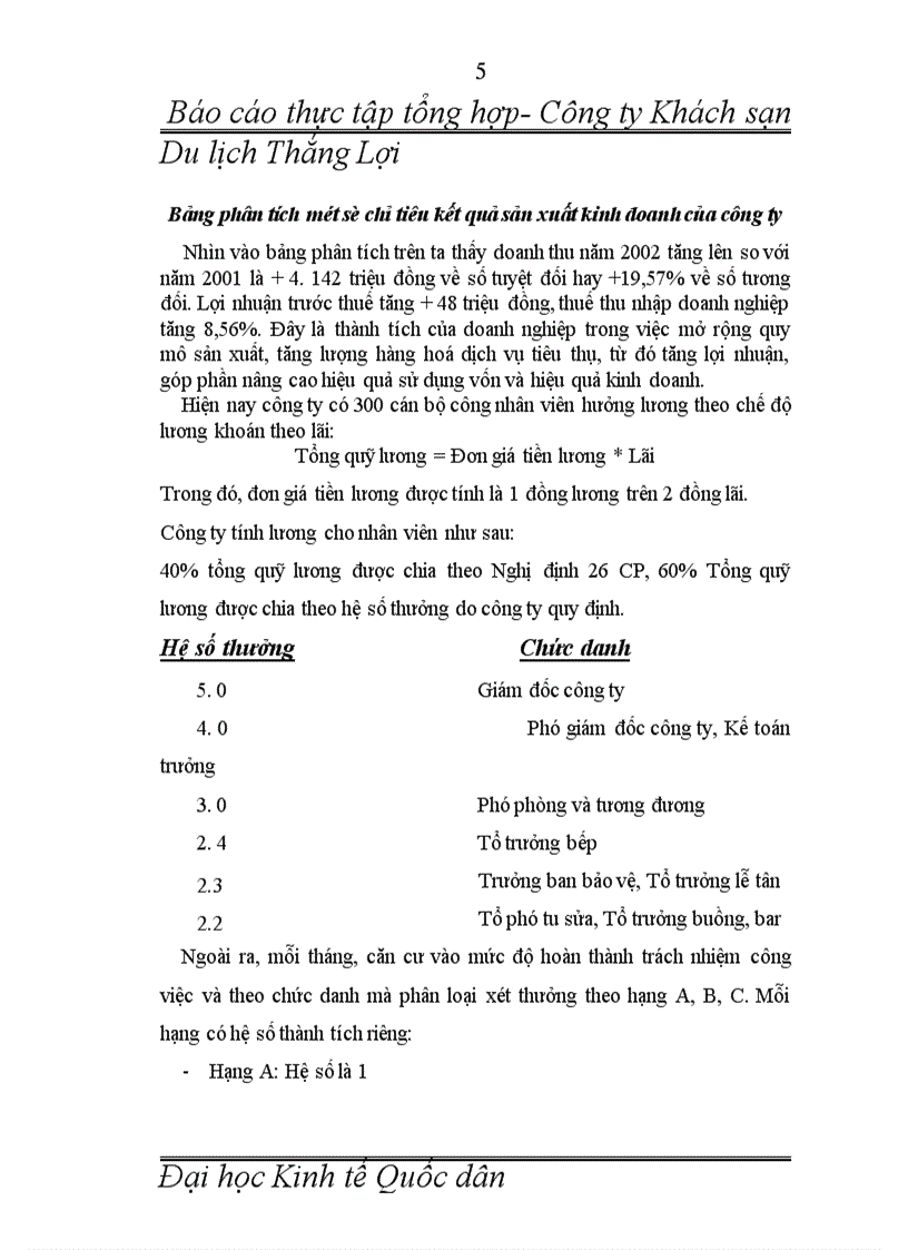 image for page Báo cáo thực tập tổng hợp tại Khách sạn Du lịch Thắng Lợi