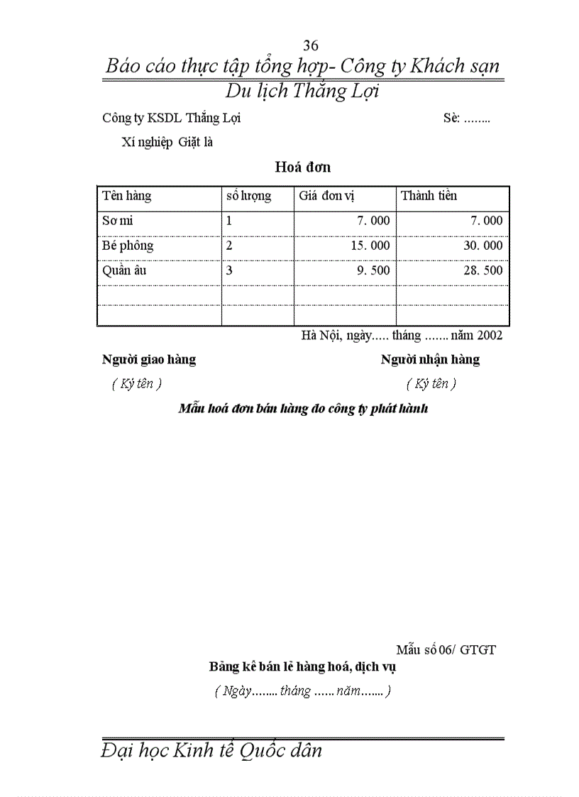 image for page Báo cáo thực tập tổng hợp tại Khách sạn Du lịch Thắng Lợi