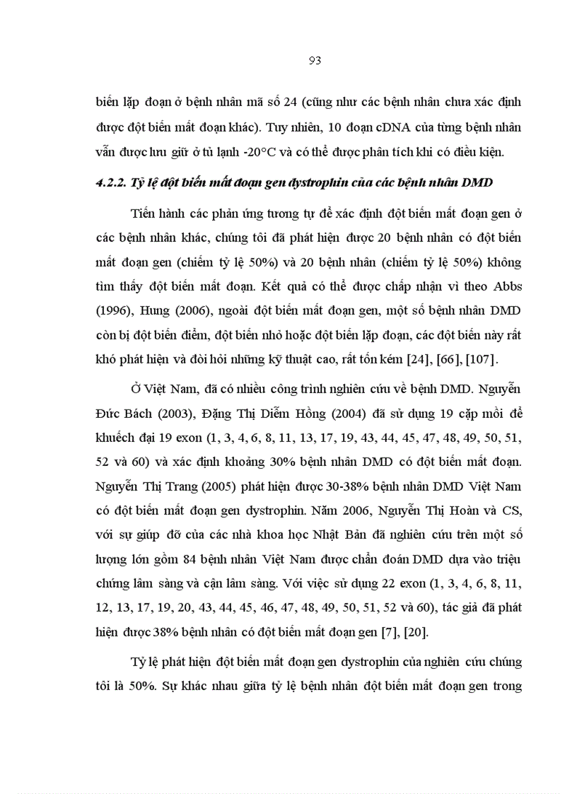 image for page Xác định đột biến mất đoạn gen dystrophin gây bệnh loạn dưỡng cơ Duchenne ở mức độ mRNA và phát hiện người lành mang gen bệnh